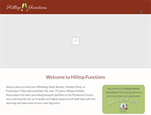 Tablet Screenshot of hilltopfunctions.com